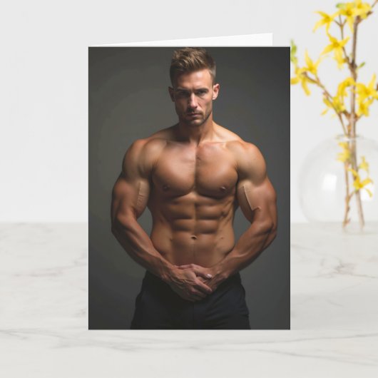 Carte de voeux Manscape (Fleur jaune)