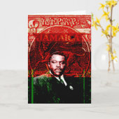 Carte de voeux Marcus Garvey (Fleur jaune)
