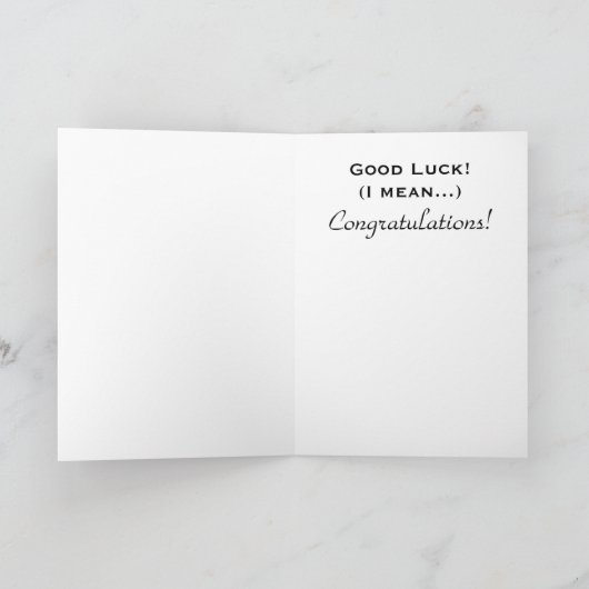 Carte de voeux mariage (Intérieur)