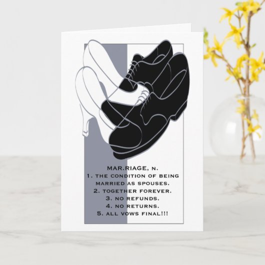 Carte de voeux mariage (Fleur jaune)