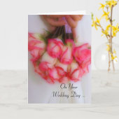 Carte de voeux mariage (Fleur jaune)