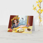 Carte de voeux mariage #2 (salutation à l'intérieu (Fleur jaune)