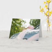 Carte de voeux Mariage photo de style de vie moder (Fleur jaune)