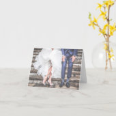 Carte de voeux Mariage pour les nouveaux débuts (Fleur jaune)