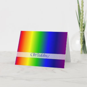 Carte de voeux mariage Rainbow Colors