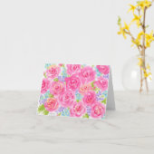 Carte de voeux mariage Rose Merci (Fleur jaune)