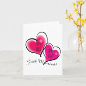 Carte de voeux Marié (Fleur jaune)