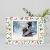 Carte de vœux Mariés et Gais (Debout devant)