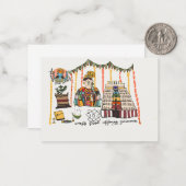 Carte de voeux Markazhi conçue (Devant/Arrière en situation)