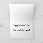 Carte de voeux marrante Valentine ou Anniversaire (Intérieur)