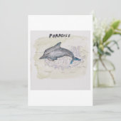 Carte de vœux marsouin (Debout devant)