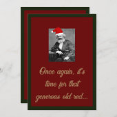 Carte de vœux marxiste discrète 1 (Devant / Derrière)