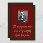 Carte de vœux marxiste discrète 2 (Devant / Derrière)