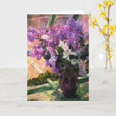 Carte de voeux Mary Cassatt Lilacs (Fleur jaune)