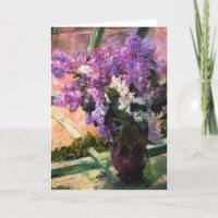 Carte de voeux Mary Cassatt Lilacs