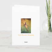 Carte de voeux masculine de faisan (Dos)