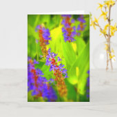 Carte de voeux - masquez à l'intérieur (Fleur jaune)