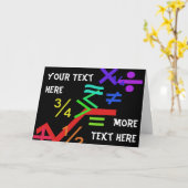 Carte de voeux mathématique (Fleur jaune)