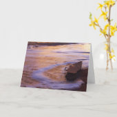 Carte de voeux Matin à la dérive (Fleur jaune)