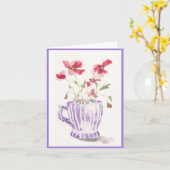 Carte de vœux Matin Coquelicots (Fleur jaune)