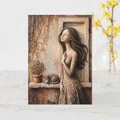 Carte de vœux Matinée au calme Studio (Fleur jaune)