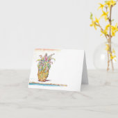 Carte de voeux "Maui Pineapple" (Fleur jaune)