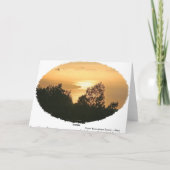 Carte de voeux Maui Sunset (Dos)