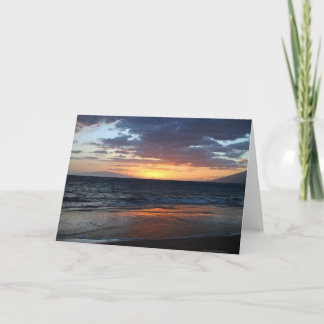 Carte de voeux Maui Sunset