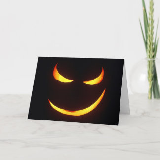 Carte de voeux mauvaise de citrouille de Halloween