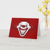 Carte de voeux mauvaise de clown (Fleur jaune)