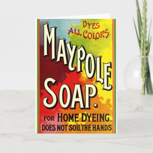 Carte de voeux "Maypole Soap Advertisement" (Devant)