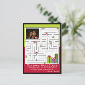 Carte de voeux Maze de vacances (Debout devant)