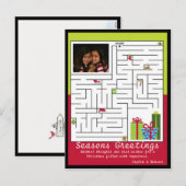 Carte de voeux Maze de vacances (Devant / Derrière)