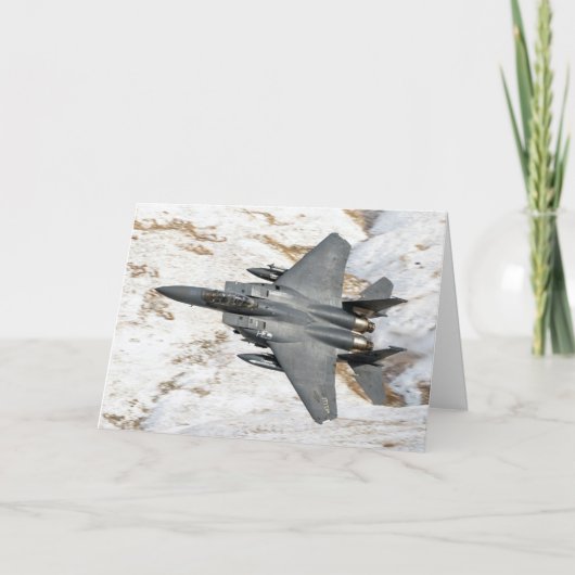 Carte de voeux McDonnell Douglas F-15 Eagle (Devant)