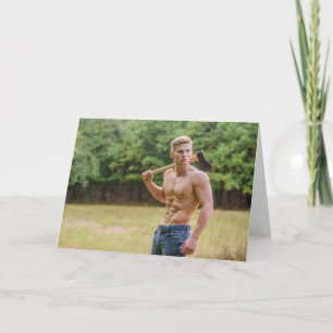 Carte de vœux mec chaud Big Chopper