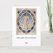 carte de voeux médiévale en zodiaque (Dos)