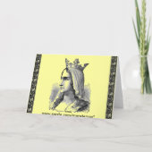 Carte de voeux médiévale Queen (Dos)