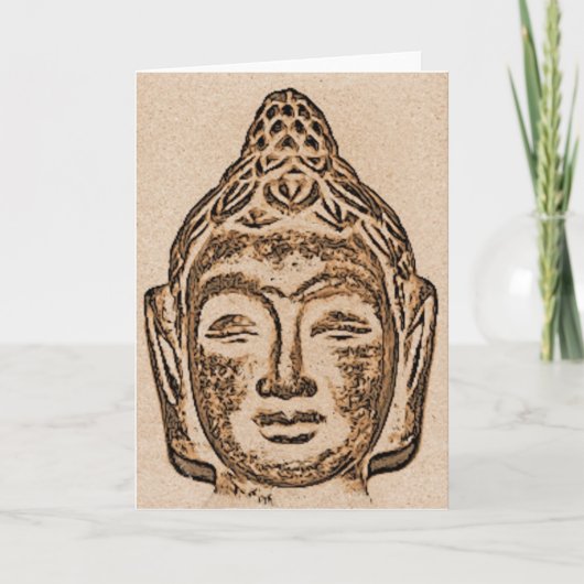 Carte de voeux méditante de Bouddha (Devant)