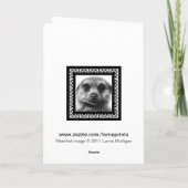 Carte de voeux Meerkat (Dos)