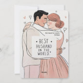 Carte de voeux "Meilleur Mari au monde" (Dos)