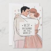 Carte de voeux "Meilleur Mari au monde" (Devant)