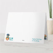 Carte de vœux Mele Kalikimaka à l'ananas hawaïen (Dos)