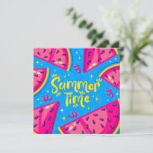 Carte de vœux Melon d'Eau de Fruits d'Eté (Debout devant)