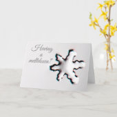 Carte de vœux Meltdown (Fleur jaune)