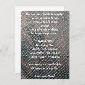 Carte de voeux Mentor Merci (Devant / Derrière)