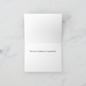Carte de voeux Merci (Intérieur)
