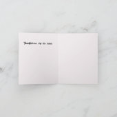 Carte de voeux : Merci (Intérieur)