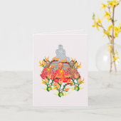 Carte de voeux : Merci (Fleur jaune)