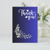 Carte de voeux Merci (Debout devant)