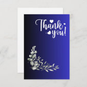 Carte de voeux Merci (Devant / Derrière)